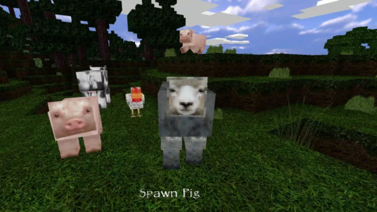 Animals from HD Texture Pack for Minecraft PE
