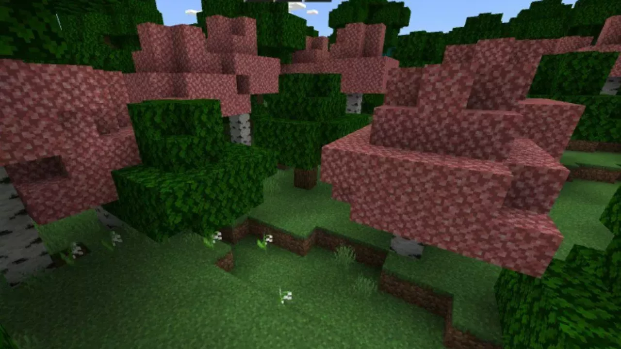 Colorful Flora from Grass Texture Pack for Minecraft PE