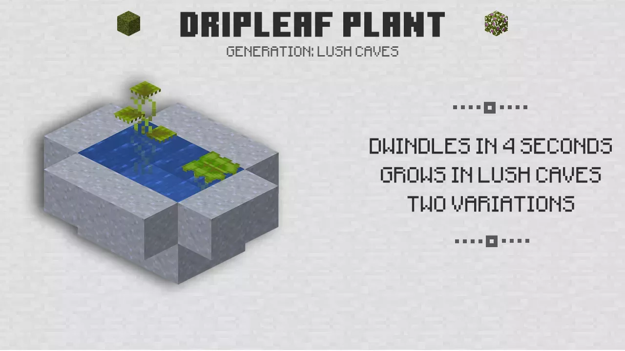 Dripleaf Plant from Minecraft 1.18