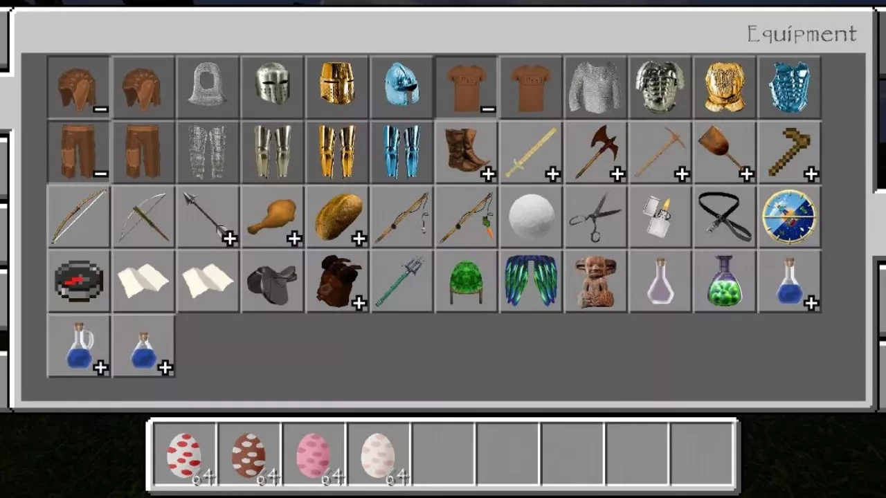 Inventory from HD Texture Pack for Minecraft PE