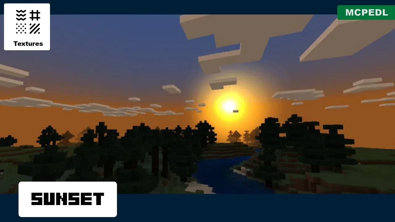 Sunset from Fauthful Texture Pack for Minecraft PE