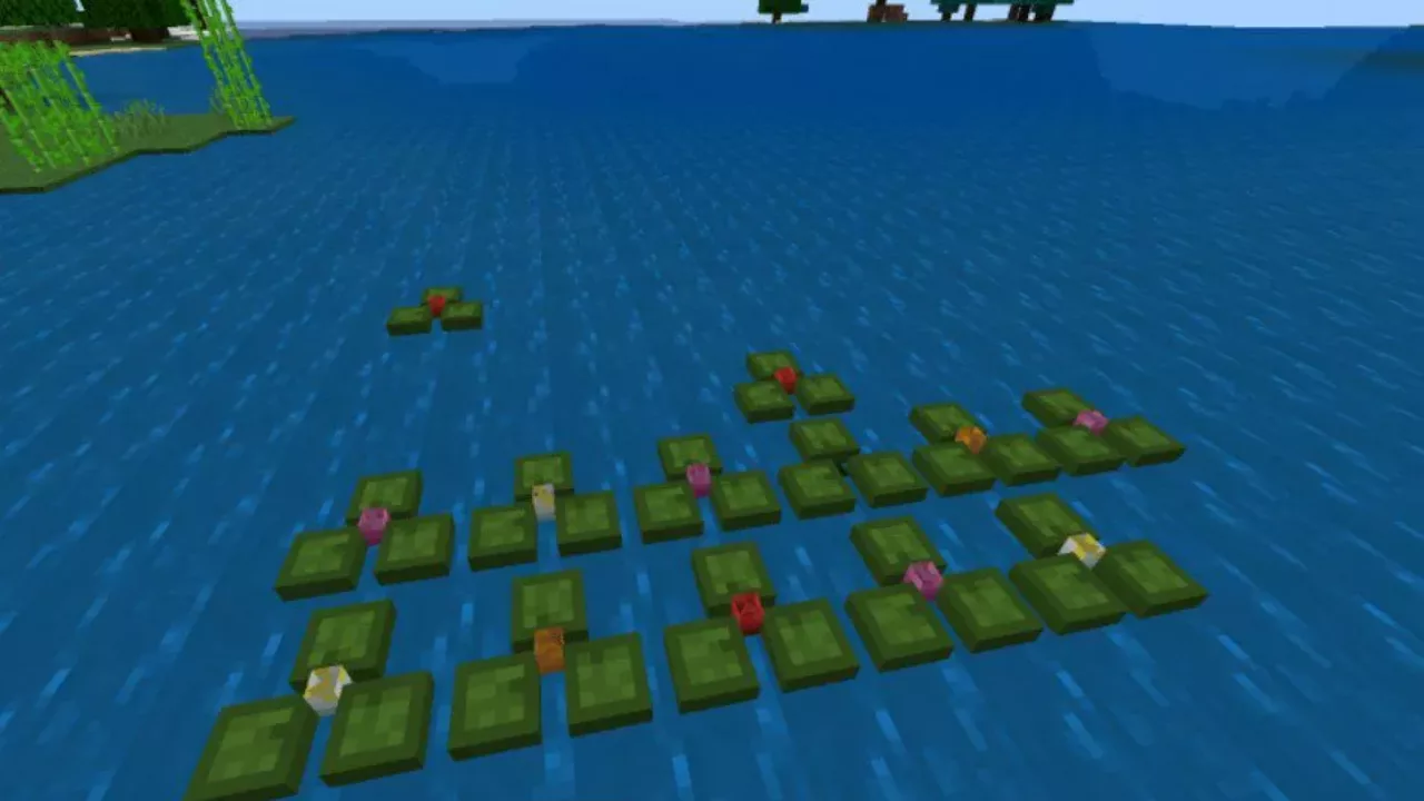 Water Lilies from Grass Texture Pack for Minecraft PE