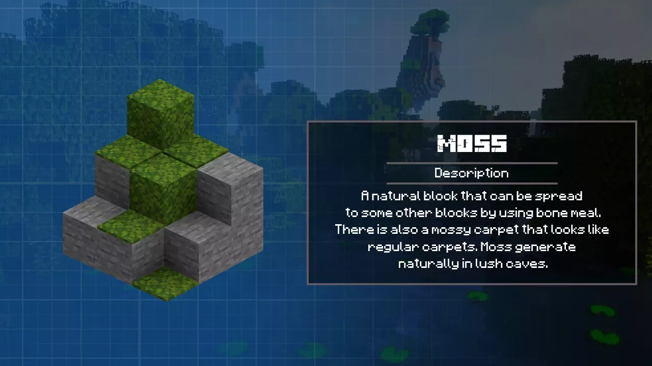 Moss from Minecraft PE 1.17