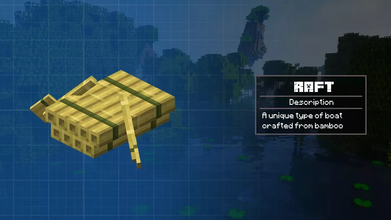 Raft from Minecraft PE 1.20
