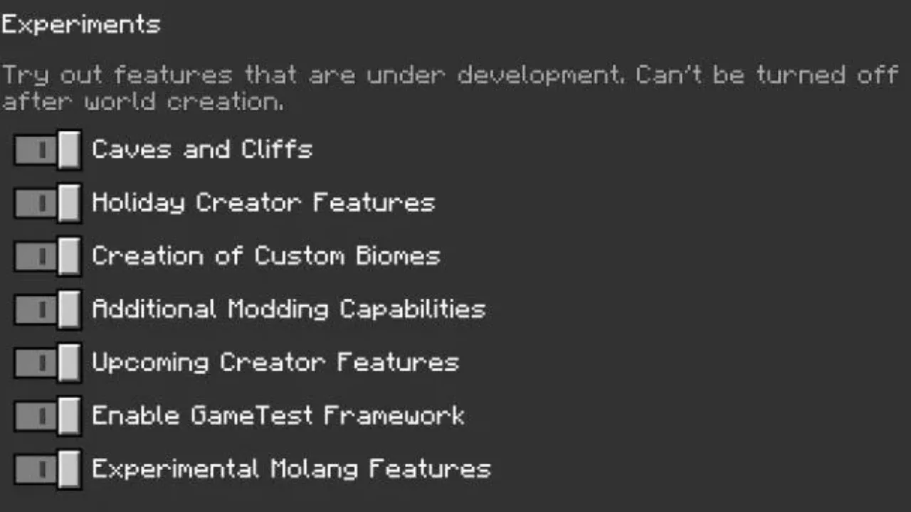 Character settings in Anime Universe Mod for Minecraft PE