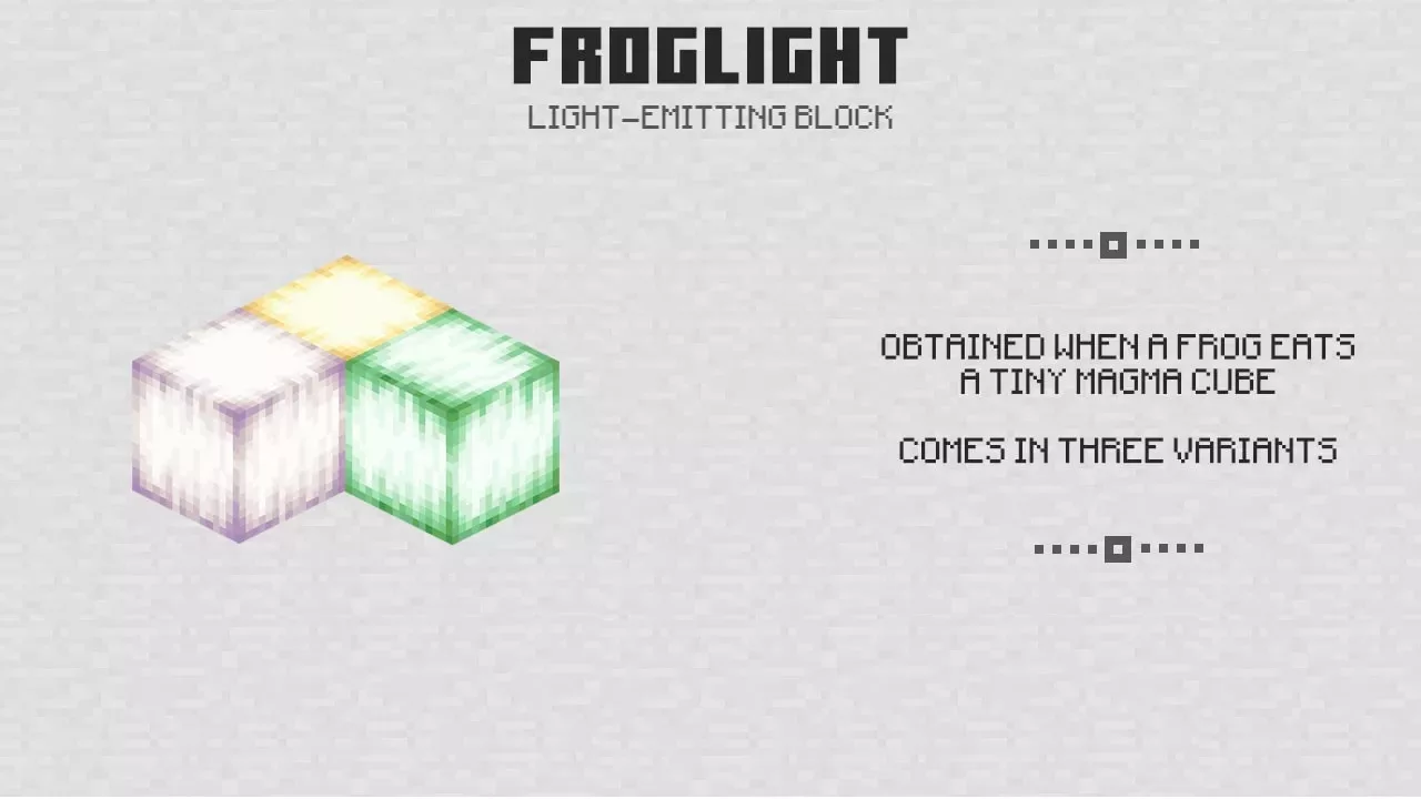 Froglight from Minecraft 1.19