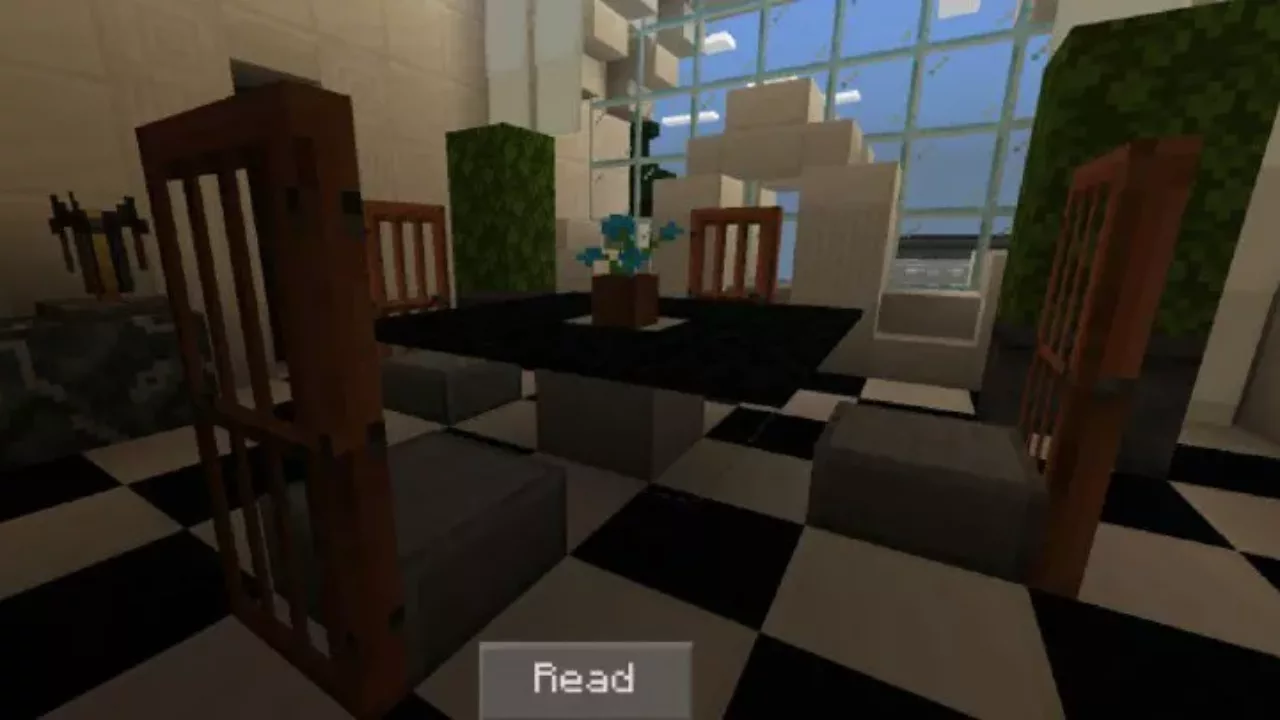 Living Room from White House Map for Minecraft PE