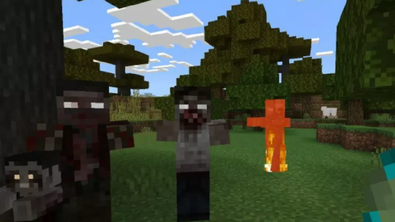More Creatures from Zombie Costume Mod for Minecraft PE