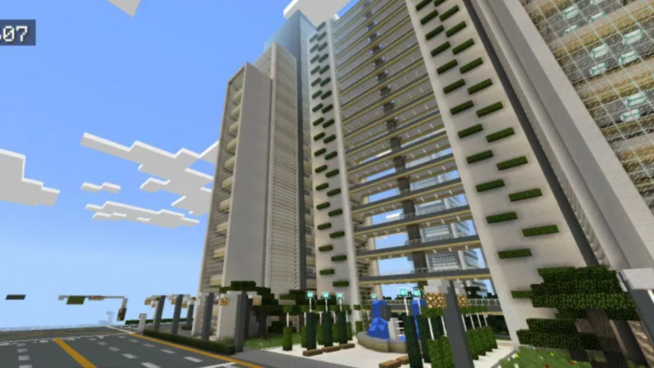 Scyscrapers from Future City Map for Minecraft PE