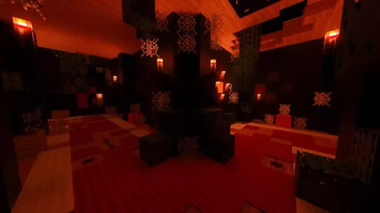 Mystical Rooms in Survival Mansion Map for Minecraft PE