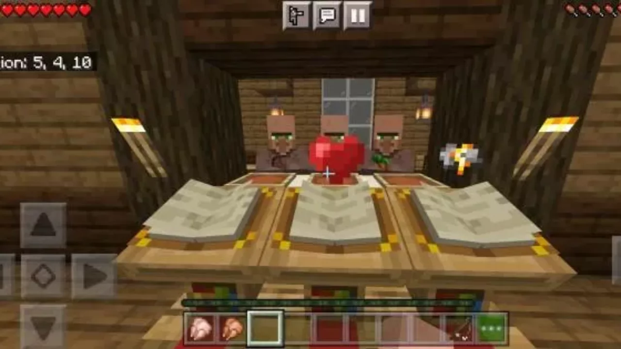 Serve villagers in Survival Test Map for Minecraft PE