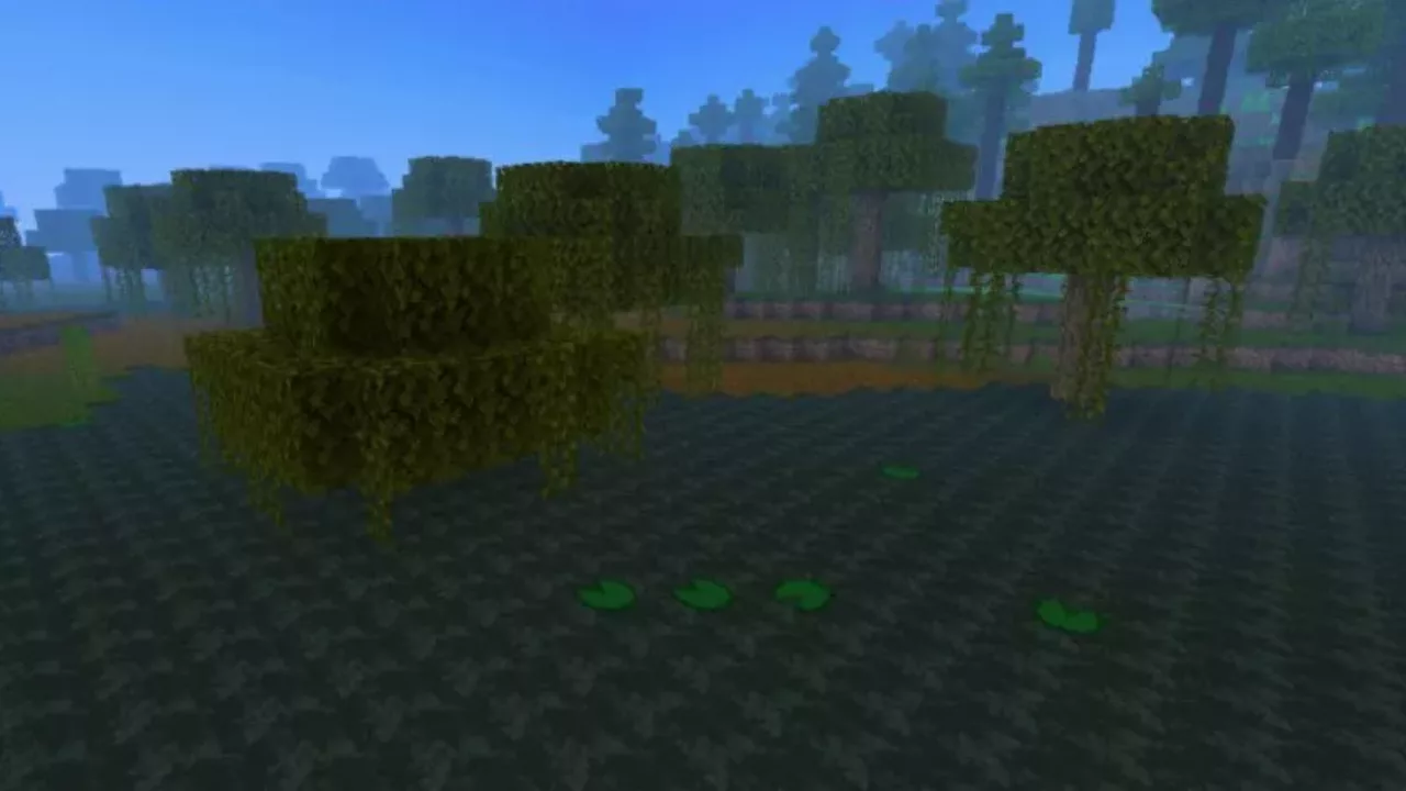 Swamp from Render Dragon Shader for Minecraft PE