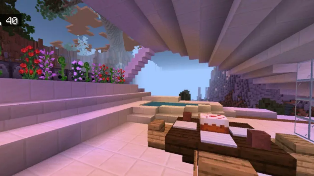 Terrace from Modern House Map for Minecraft PE