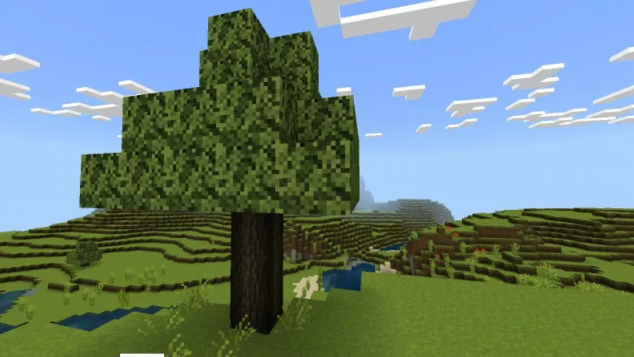 Tree from Aesthetic Texture Pack for Minecraft PE