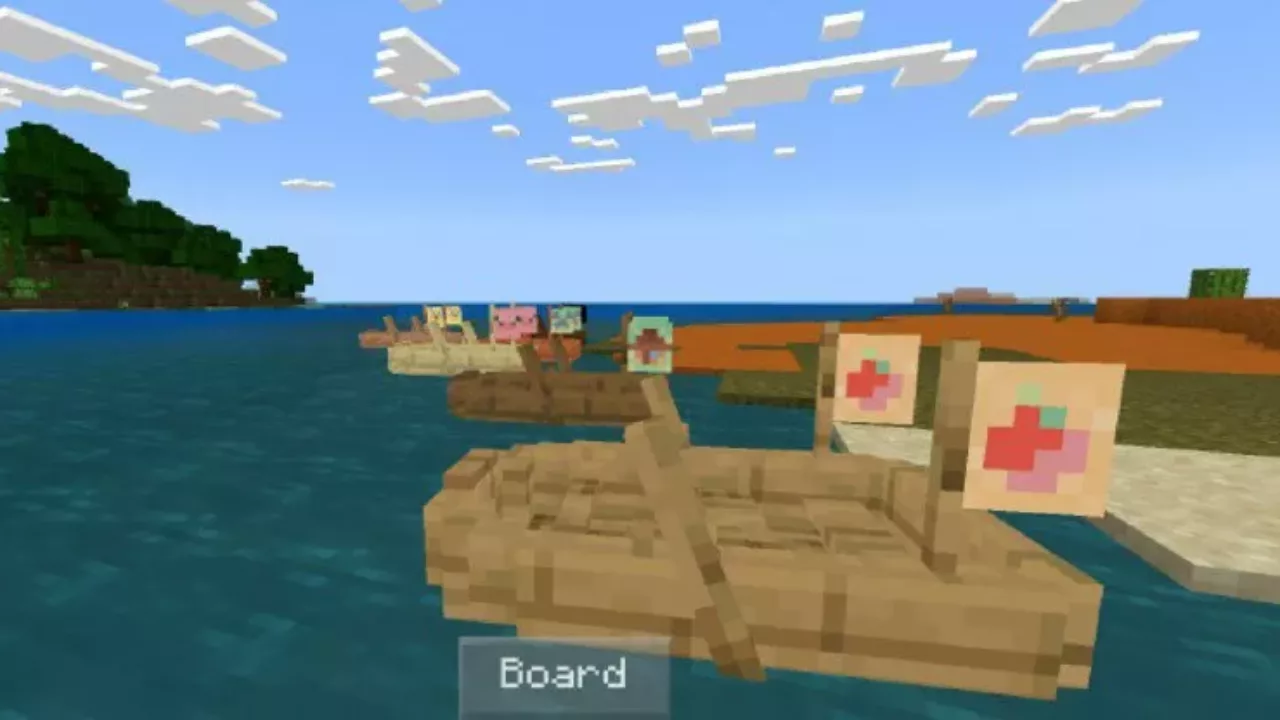 Water Transport from Aesthetic Texture Pack for Minecraft PE