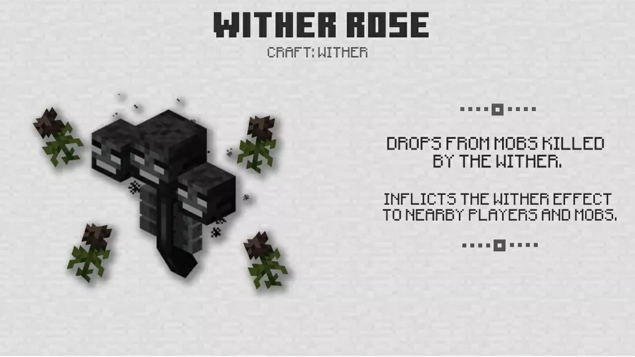 Wither Rose from Minecraft PE 1.13