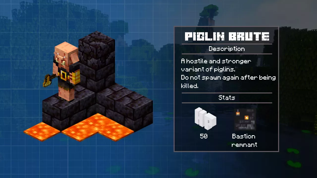 Piglin Brute from Minecraft PE 1.16