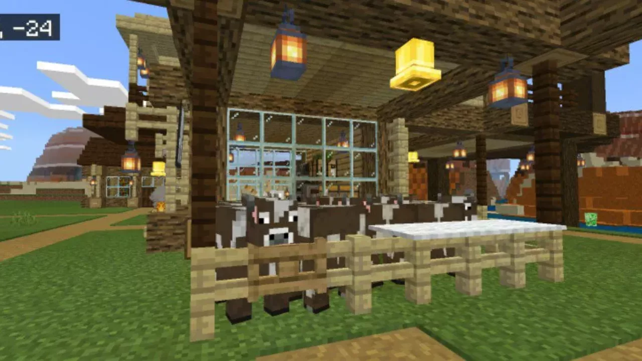 Animals from Small Survival House Map for Minecraft PE