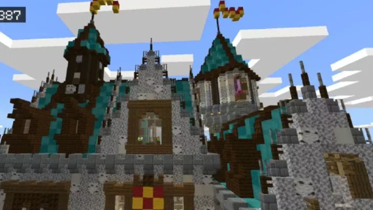 Around from Small Castle Map for Minecraft PE