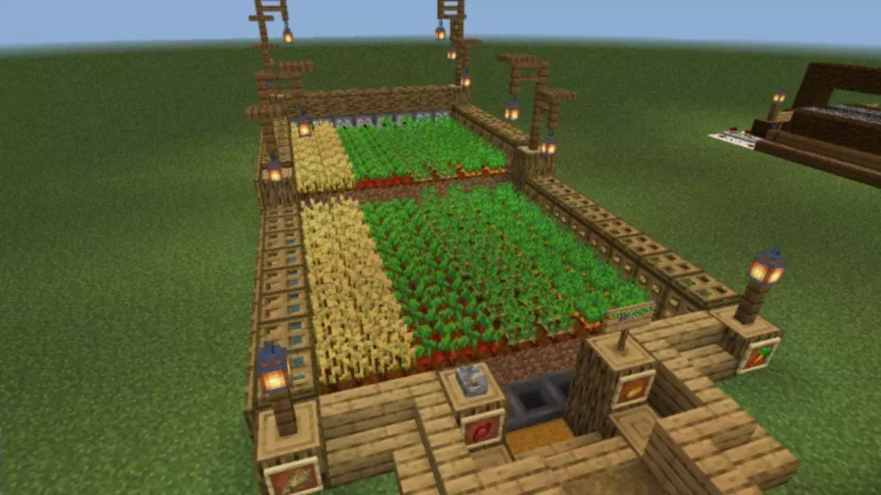Automatic Farm from Blaze Farm Map for Minecraft PE