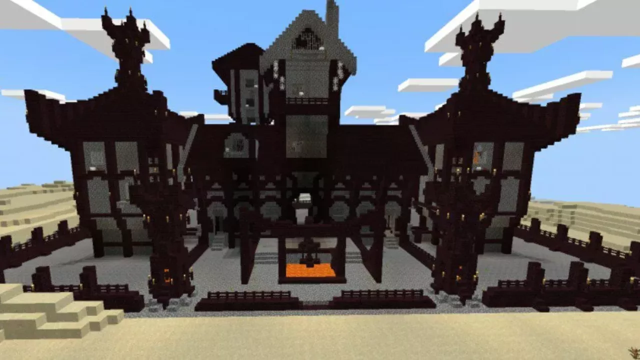 Black Castle from Gothic Castle Map for Minecraft PE