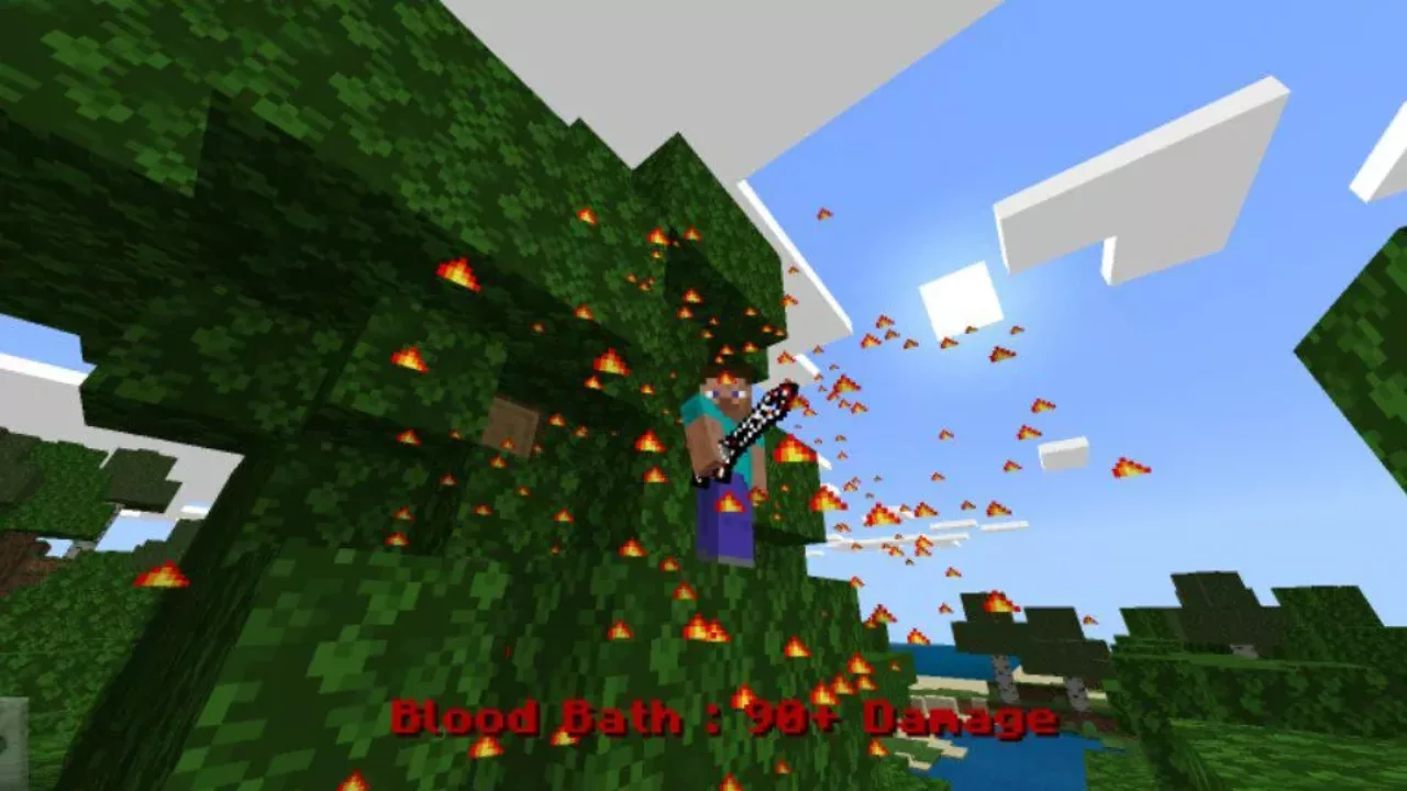 Blood Bath from Strongest Sword Mod for Minecraft PE