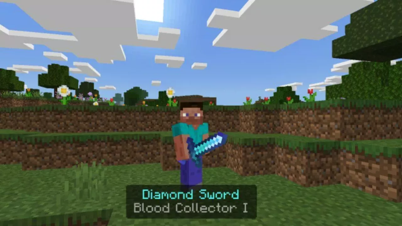 Blood Collector from Swords Enchantments Mod for Minecraft PE