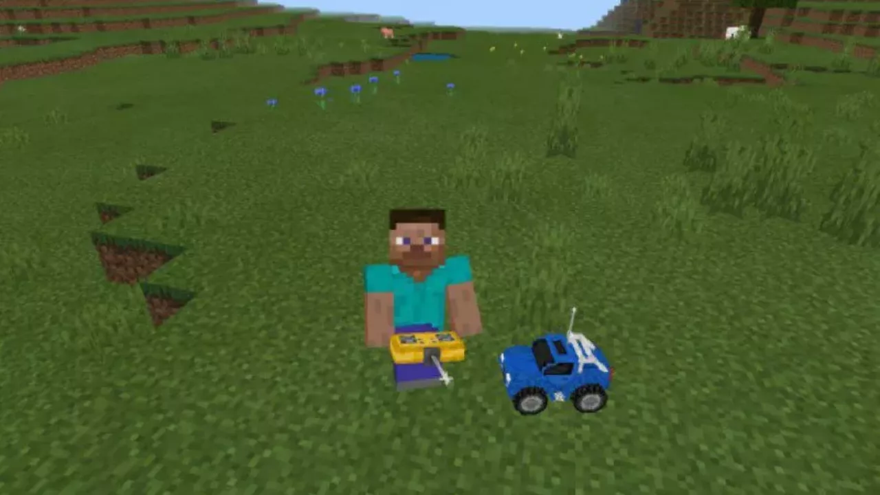 Blue from RC Cars Mod for Minecraft PE