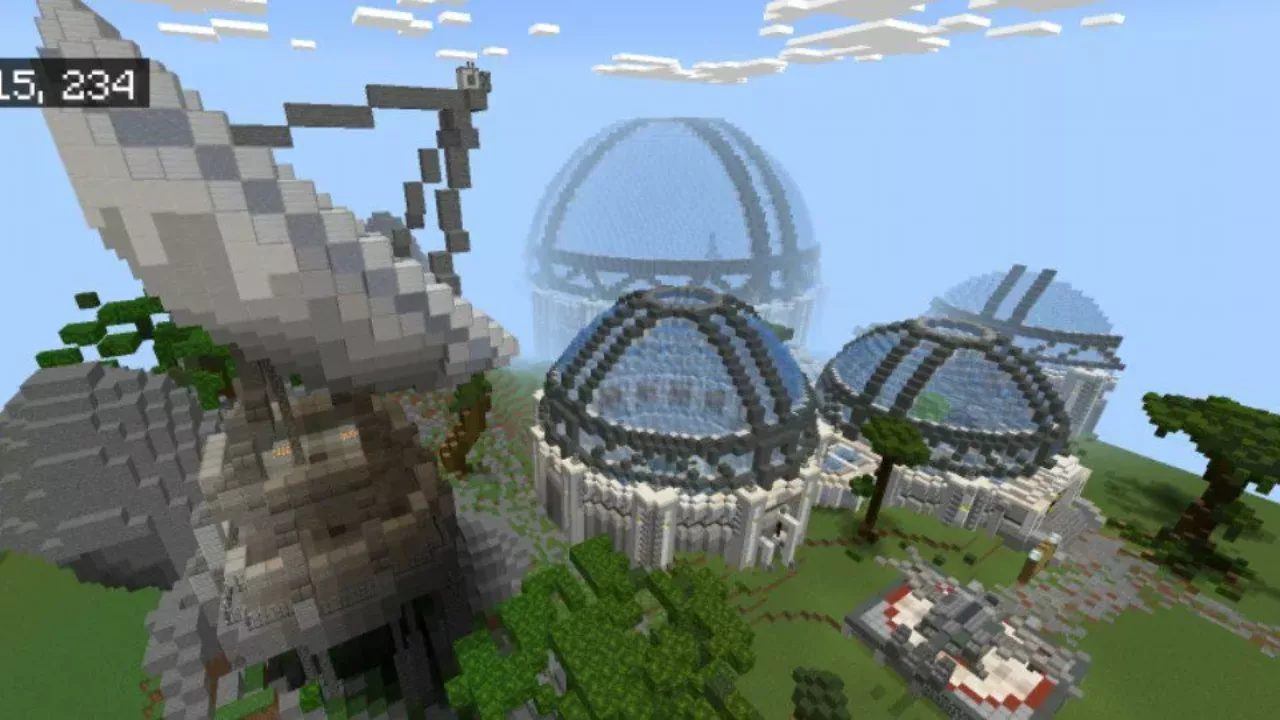 Buildings from DAnTDM Horror Map for Minecraft PE