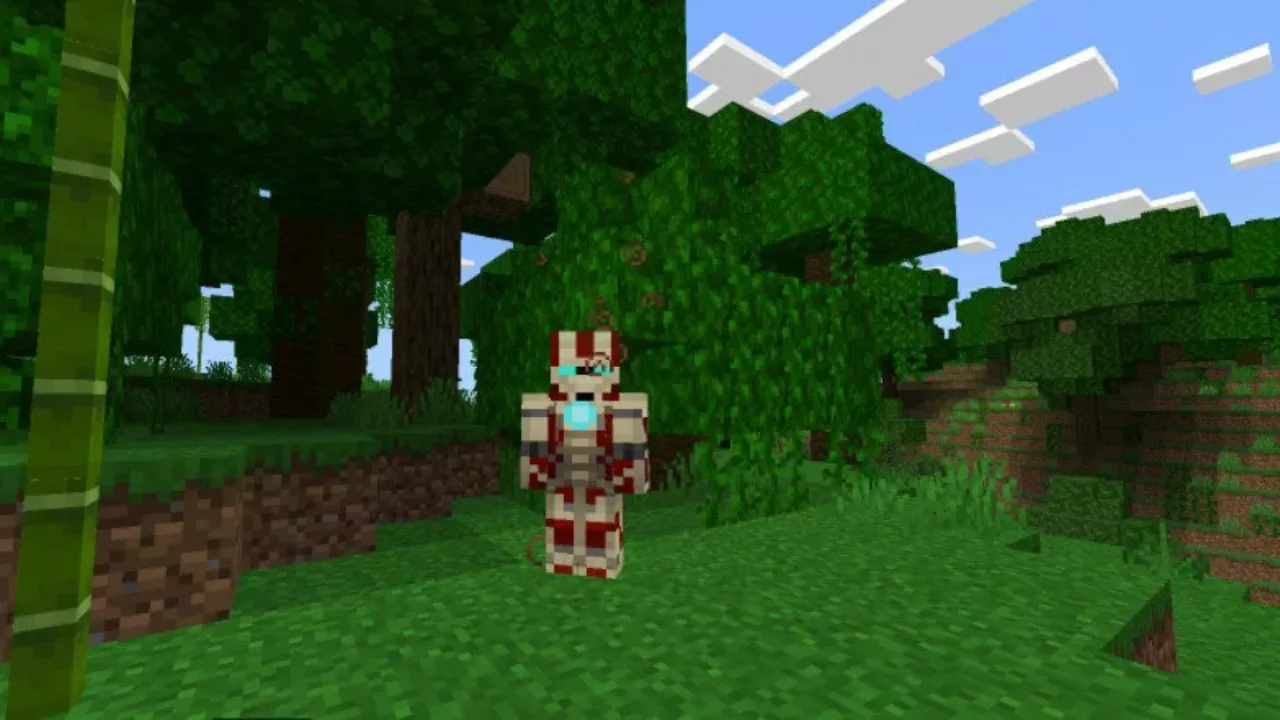 Costume from Iron Man Mod for Minecraft PE