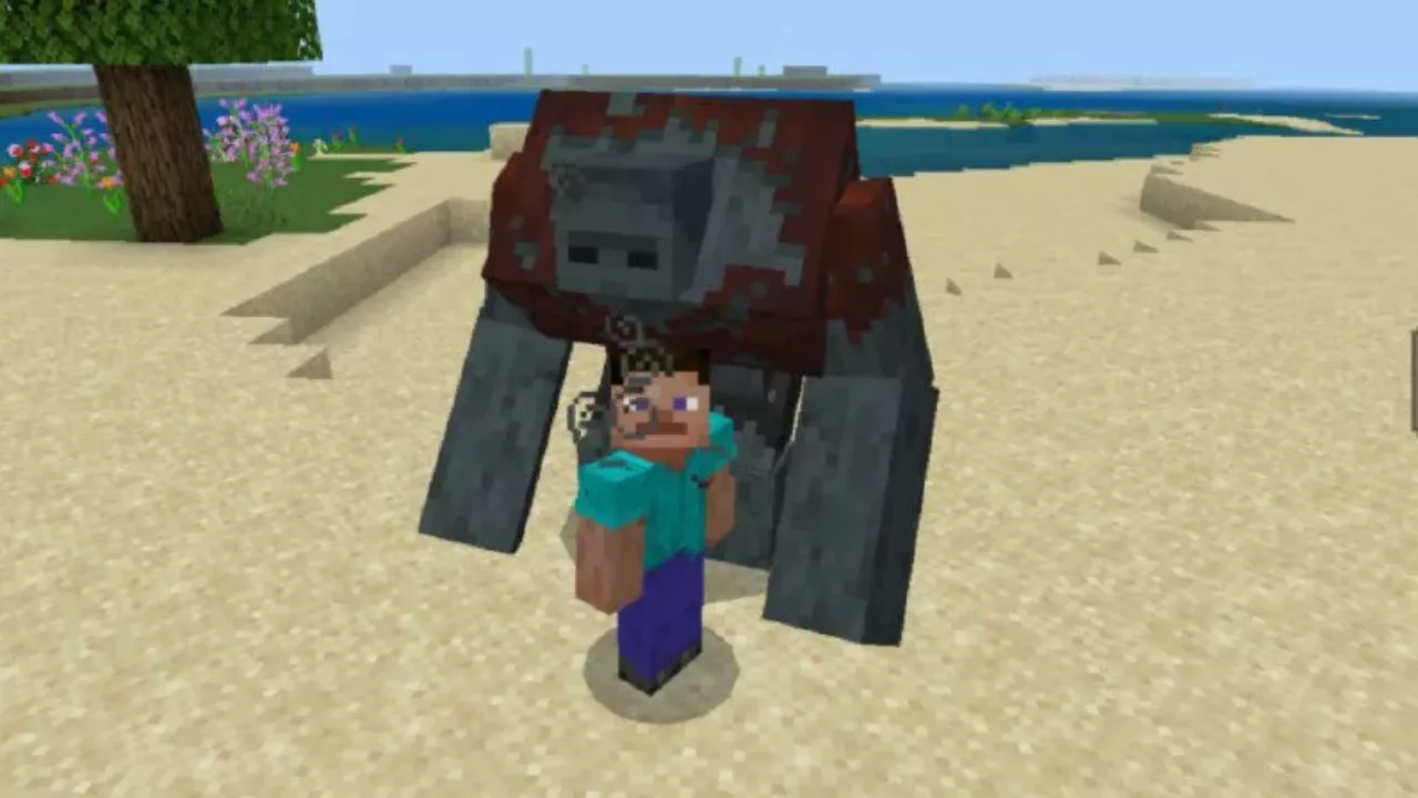 Creepy Creature from Mutant Zombie Mod for Minecraft PE