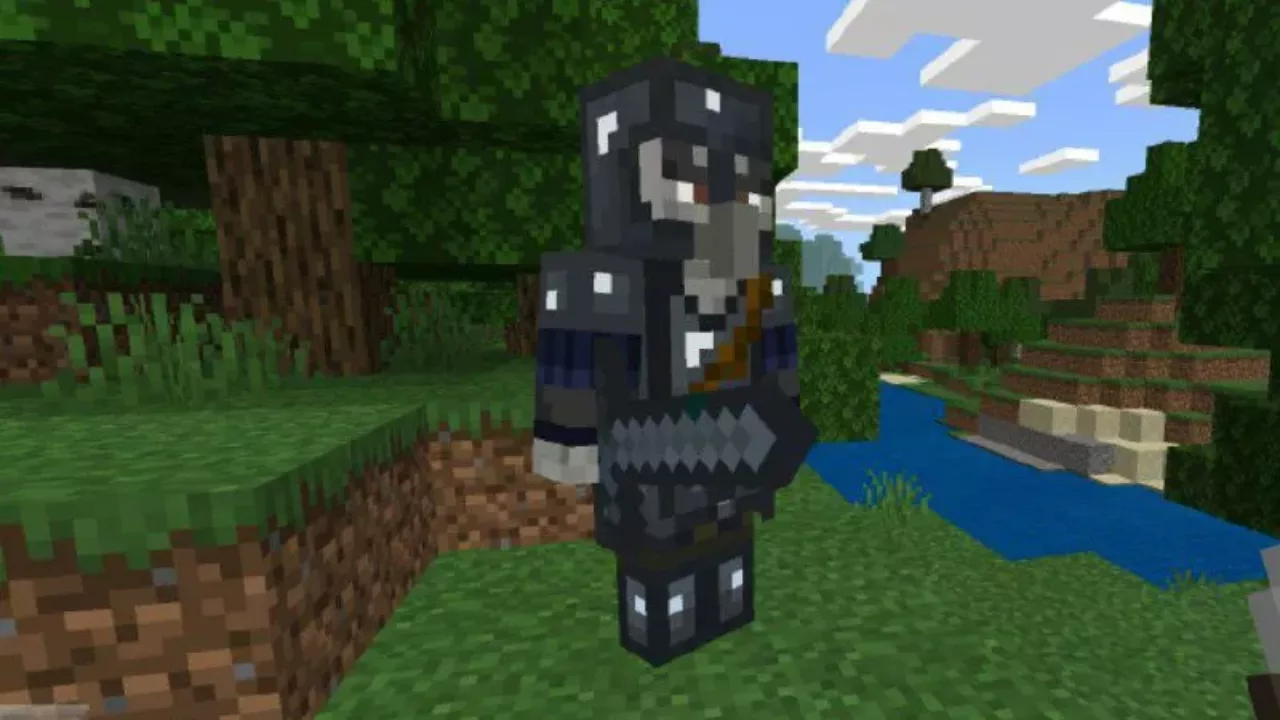 Dark Knight from Medieval Weapon Mod for Minecraft PE