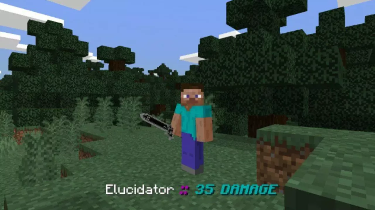 Elucidator from How to Craft Sword Mod for Minecraft PE