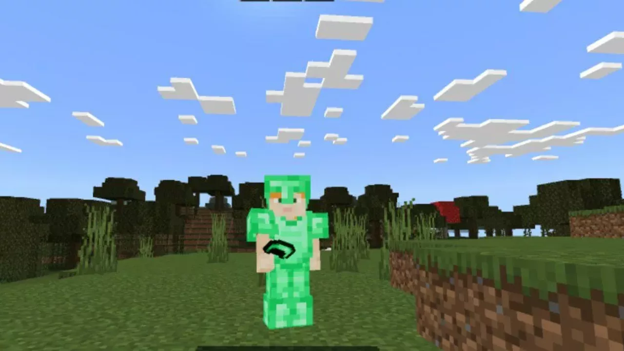 Emerald Armor from Human Mod for Minecraft PE