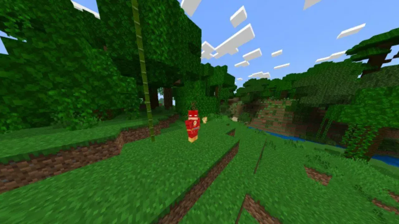 Flash from Iron Man Mod for Minecraft PE