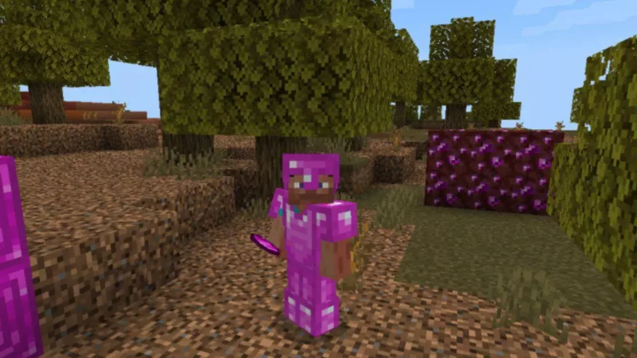 Fluorite Armor from Nether Ore Mod for Minecraft PE