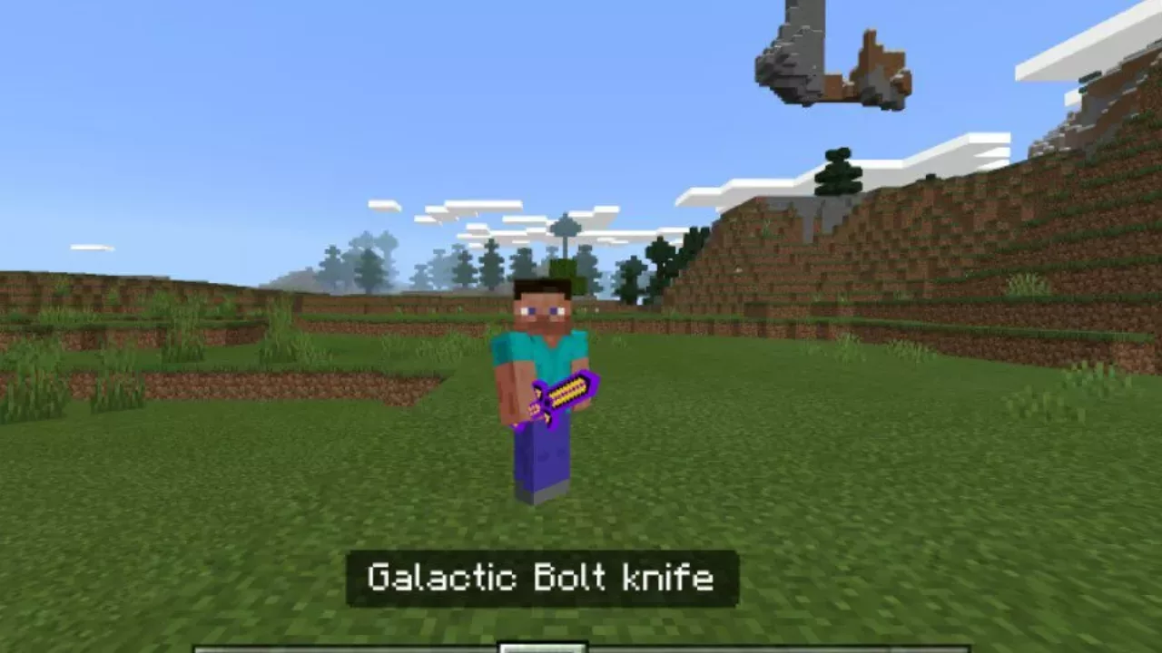Galactic Bolt Knife from Melee Weapon Mod fpr Minecraft PE