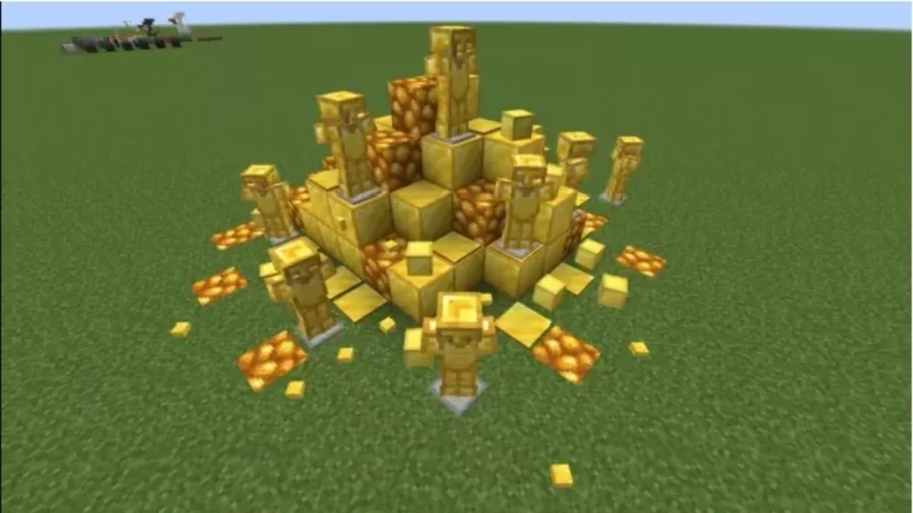 Gold Ore from Raw Ore Mod for Minecraft PE