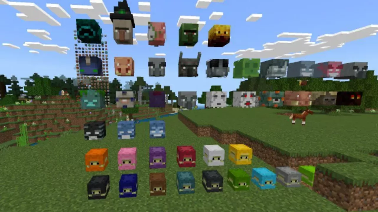 Hostile from Mob Heads Mod for Minecraft PE