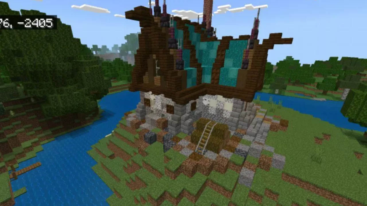 House from Fantasy Castle Map for Minecraft PE