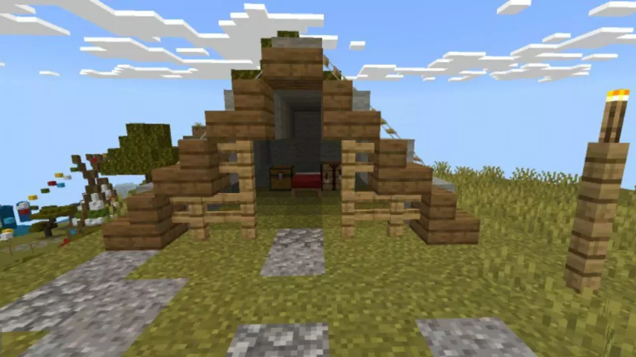 Hut from Wild West Map for Minecraft PE