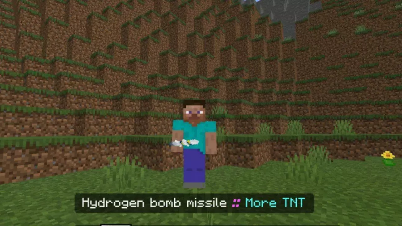 Hydrogen Bomb from Bomb Mod for Minecraft PE
