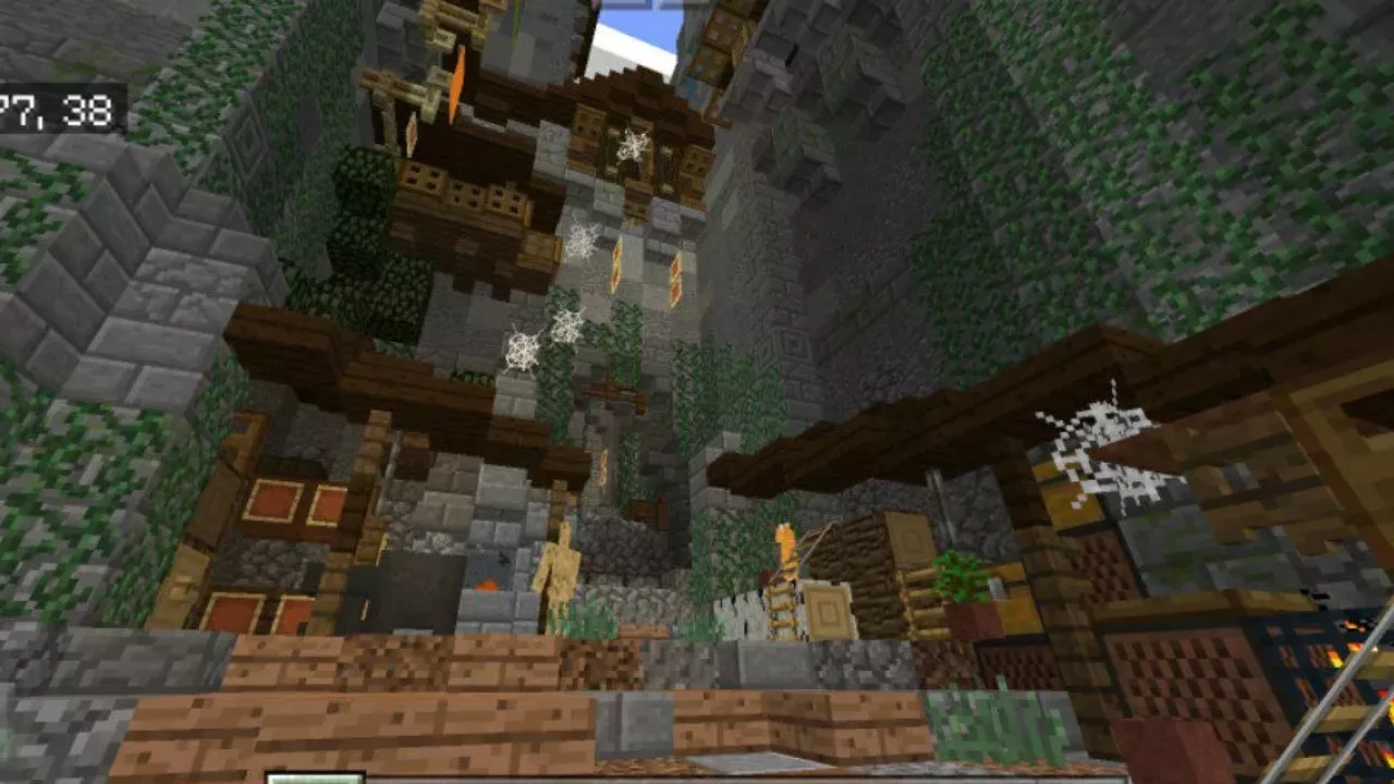 Inside from Small Castle Map for Minecraft PE