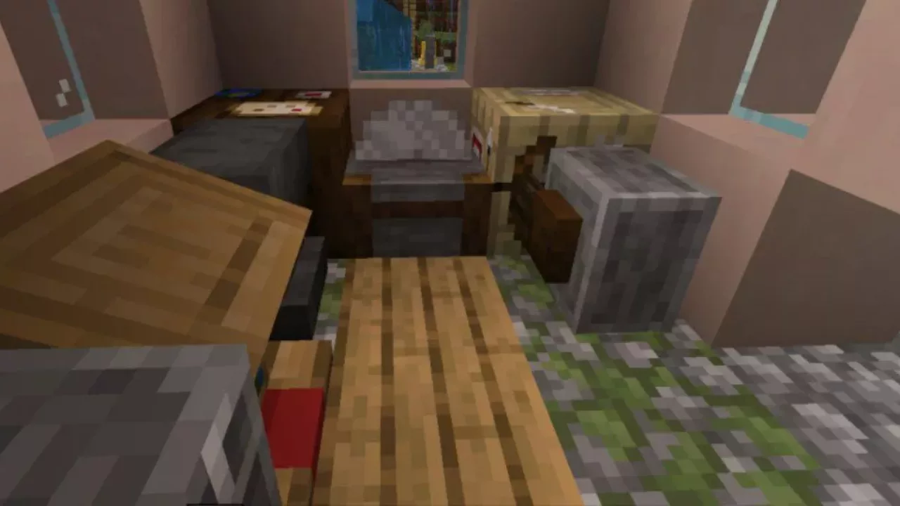 Inside from Survival Village Map for Minecraft PE