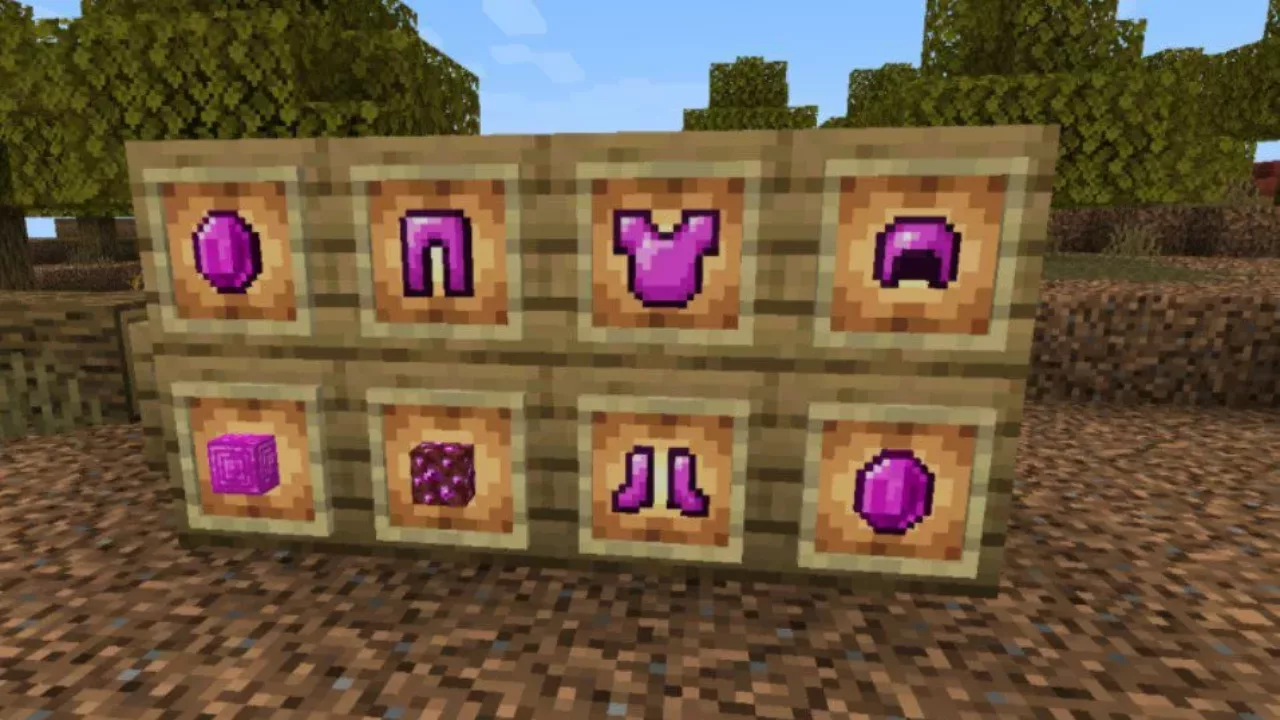 Items from Nether Ore Mod for Minecraft PE