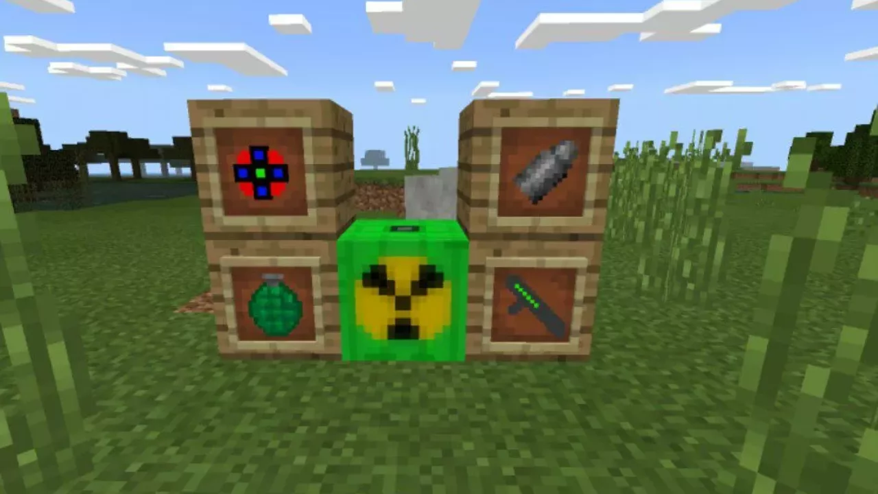 Items from Nuclear Weapon Mod for Minecraft PE