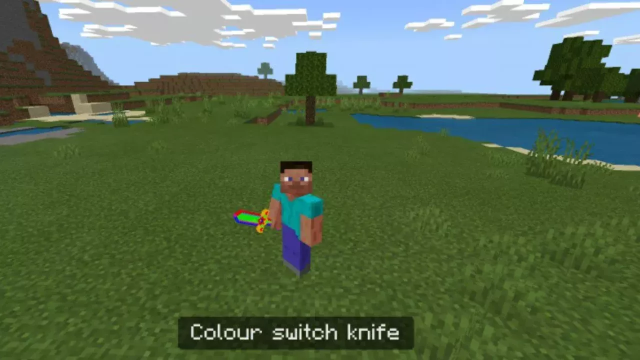Colour Switch Knife from Melee Weapon Mod fpr Minecraft PE