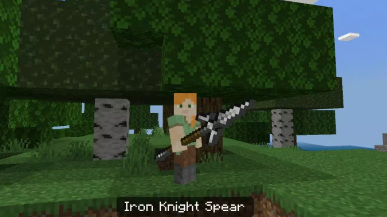 Knight Spear from Iron Sword Mod for Minecraft PE