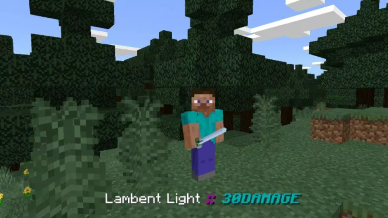 Lambent Light from How to Craft Sword Mod for Minecraft PE