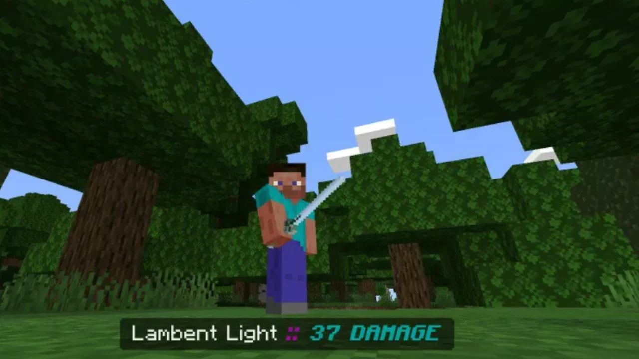 Lambent Light from Medieval Weapon Mod for Minecraft PE